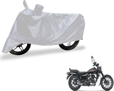 MOCKHE Two Wheeler Cover for Bajaj(Avenger 220 Street, Silver)