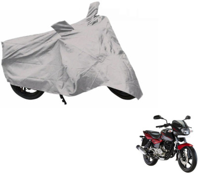 MOCKHE Two Wheeler Cover for Bajaj(Pulsar 180 DTS-i, Silver)