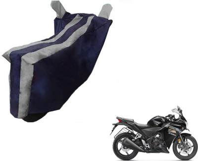 Flipkart SmartBuy Two Wheeler Cover for Honda(CBR 250R, Black, Silver)