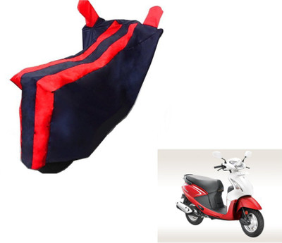 MOCKHE Two Wheeler Cover for Hero(Pleasure, Black, Red)