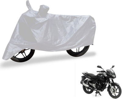 MOCKHE Two Wheeler Cover for Bajaj(Pulsar 150, Silver)