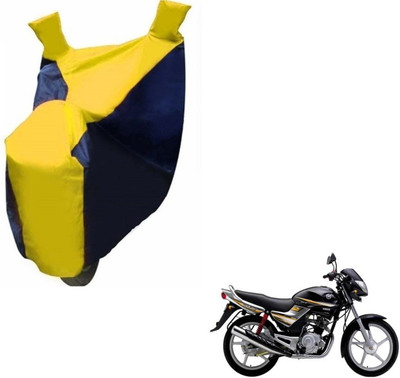 MOCKHE Two Wheeler Cover for Yamaha(Libero, Black, Yellow)