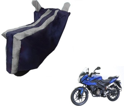 Flipkart SmartBuy Two Wheeler Cover for Bajaj(Pulsar AS 150, Black, Silver)