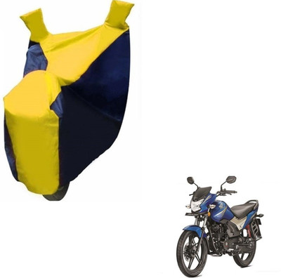 MOCKHE Two Wheeler Cover for Honda(CB Shine, Black, Yellow)