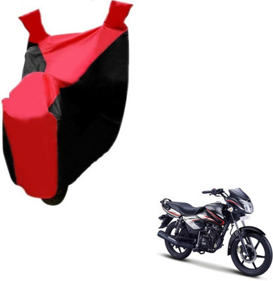 MOCKHE Two Wheeler Cover for TVS(Phoenix, Black, Red)