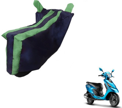 MOCKHE Two Wheeler Cover for TVS(Zest, Black, Green)