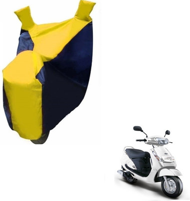 MOCKHE Two Wheeler Cover for Mahindra(Duro DZ, Black, Yellow)