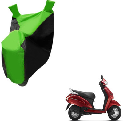 MOCKHE Two Wheeler Cover for Honda(Activa 125, Black, Green)