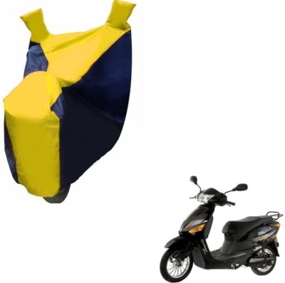 MOCKHE Two Wheeler Cover for Hero(Electric Zippy, Black, Yellow)