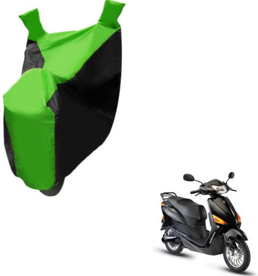 MOCKHE Two Wheeler Cover for Hero(Electric Optima, Black, Green)
