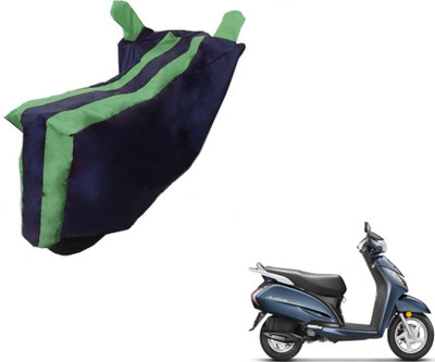 MOCKHE Two Wheeler Cover for Honda(Activa 3G, Black, Green)