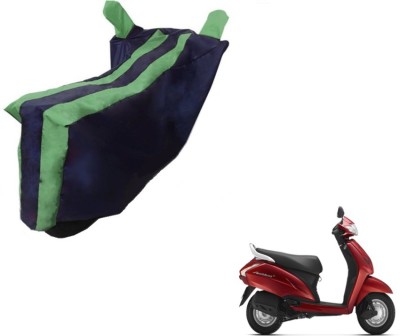 MOCKHE Two Wheeler Cover for Honda(Activa 125, Black, Green)