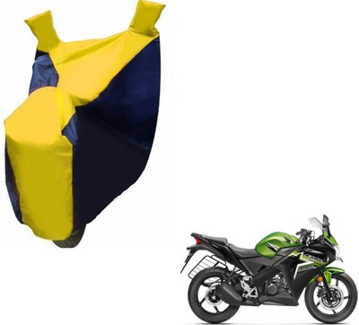 MOCKHE Two Wheeler Cover for Honda(CBR 150R, Black, Yellow)