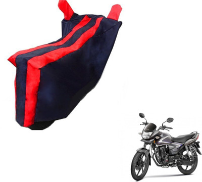 MOCKHE Two Wheeler Cover for Honda(CB Shine, Black, Red)