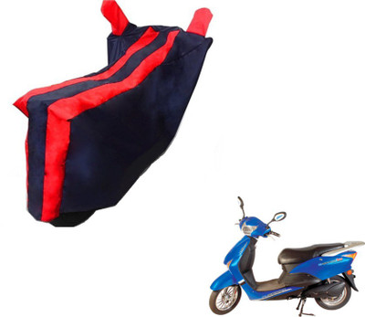 Flipkart SmartBuy Two Wheeler Cover for Hero(E Scoot, Black, Red)