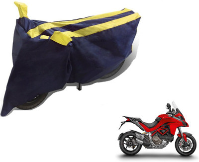 MOCKHE Two Wheeler Cover for Ducati(Multistrada, Black, Yellow)