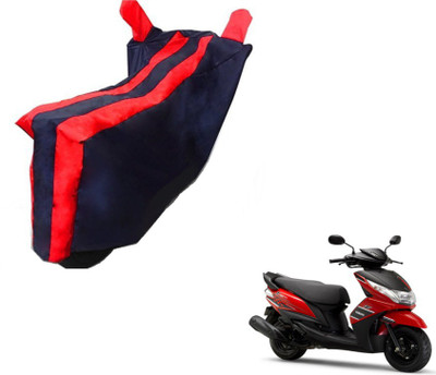 MOCKHE Two Wheeler Cover for Yamaha(Ray Z, Black, Red)