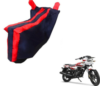 MOCKHE Two Wheeler Cover for TVS(Phoenix 125, Black, Red)