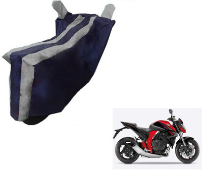 MOCKHE Two Wheeler Cover for Honda(CB 1000R, Black, Silver)