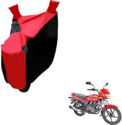 MOCKHE Two Wheeler Cover for Bajaj(Platina 100 DTS-i, Black, Red)