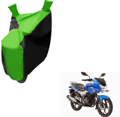MOCKHE Two Wheeler Cover for Bajaj(Discover 150 f, Black, Green)
