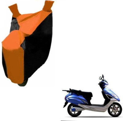 Flipkart SmartBuy Two Wheeler Cover for Lohia(Fame, Black, Orange)