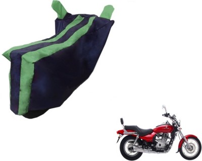 MOCKHE Two Wheeler Cover for Bajaj(Avenger 220 DTS-i, Black, Green)