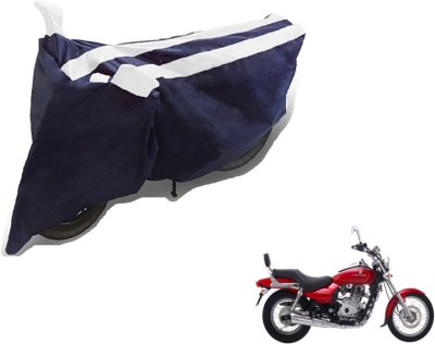 MOCKHE Two Wheeler Cover for Bajaj(Avenger 220 DTS-i, Black, White)