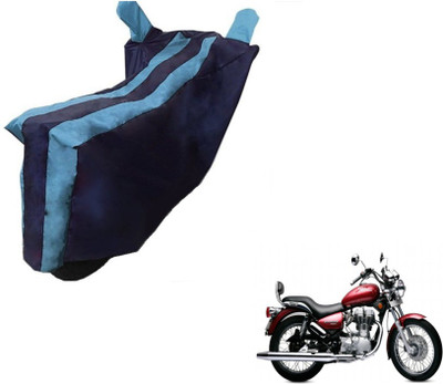 Flipkart SmartBuy Two Wheeler Cover for Royal Enfield(Electra Delux, Black, Blue)