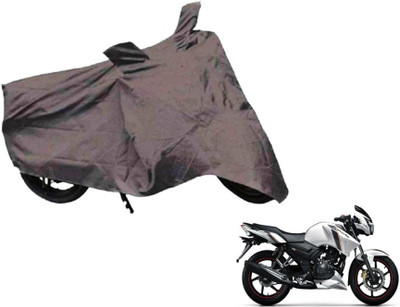 MOCKHE Two Wheeler Cover for TVS(Apache RTR 160, Grey)