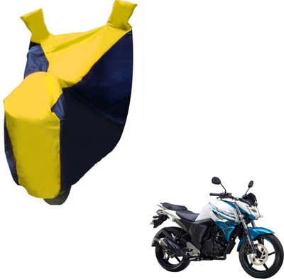 MOCKHE Two Wheeler Cover for Yamaha(FZ-S, Black, Yellow)