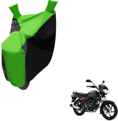 MOCKHE Two Wheeler Cover for Bajaj(Discover, Black, Green)
