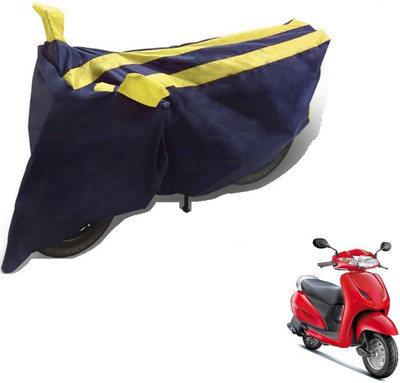 MOCKHE Two Wheeler Cover for Honda(Activa, Black, Yellow)