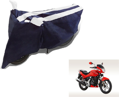MOCKHE Two Wheeler Cover for Hero(CBZ, Black, White)
