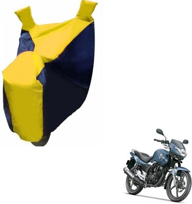 MOCKHE Two Wheeler Cover for Suzuki(GS 150R, Black, Yellow)