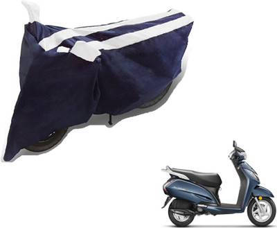 MOCKHE Two Wheeler Cover for Honda(Activa 3G, Black, White)