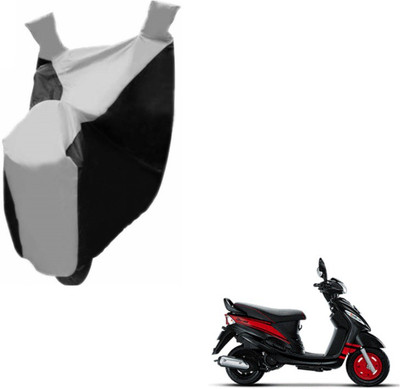 MOCKHE Two Wheeler Cover for Mahindra(Rodeo, Black, Silver)