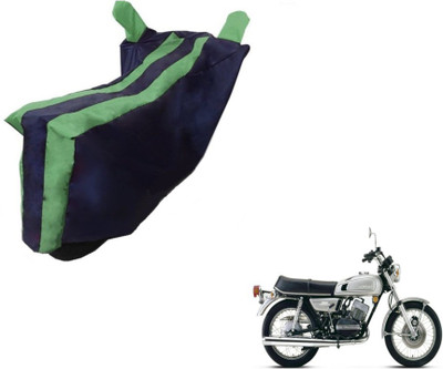 MOCKHE Two Wheeler Cover for Yamaha(RD 350, Black, Green)