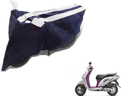 MOCKHE Two Wheeler Cover for Honda(Activa i, Black, White)