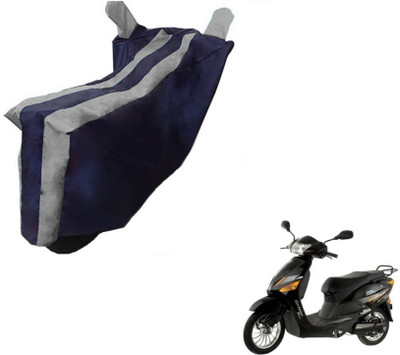MOCKHE Two Wheeler Cover for Hero(Electric Zippy, Black, Silver)