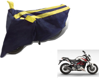 MOCKHE Two Wheeler Cover for DSK Benelli(TNT 25, Black, Yellow)