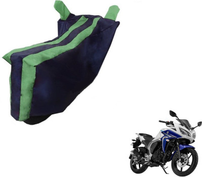 MOCKHE Two Wheeler Cover for Yamaha(Fazer, Black, Green)