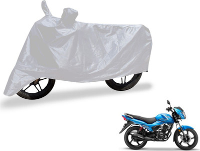 MOCKHE Two Wheeler Cover for TVS(Victor New, Silver)