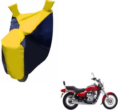MOCKHE Two Wheeler Cover for Bajaj(Avenger 220 DTS-i, Black, Yellow)