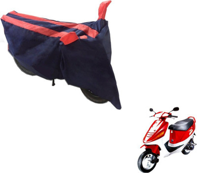 MOCKHE Two Wheeler Cover for Kinetic(Black, Orange)