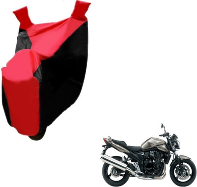 Flipkart SmartBuy Two Wheeler Cover for Suzuki(Bandit, Black, Red)