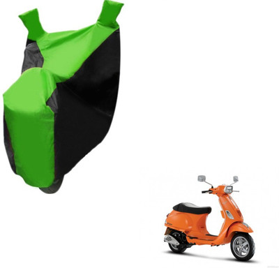 Flipkart SmartBuy Two Wheeler Cover for Piaggio(Vespa SXL, Black, Green)