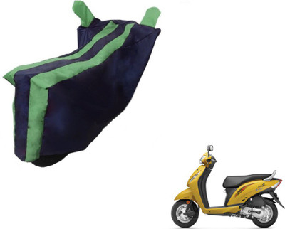 MOCKHE Two Wheeler Cover for Honda(Activa i, Black, Green)