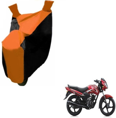 MOCKHE Two Wheeler Cover for TVS(Sport, Black, Orange)
