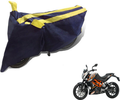 MOCKHE Two Wheeler Cover for KTM(Duke 390, Black, Yellow)